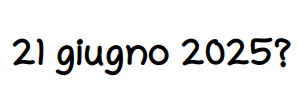 21 giugno 2025