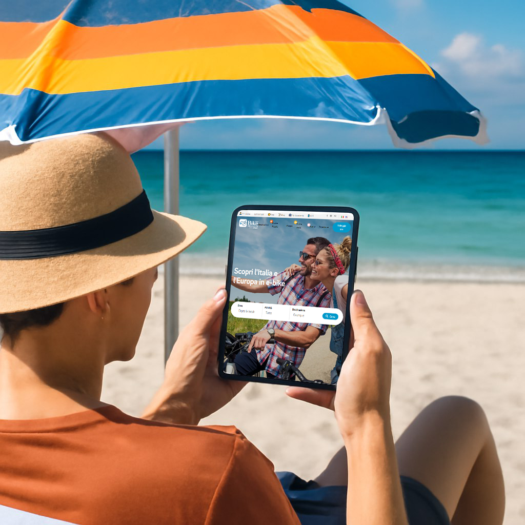 ragazza in bicicletta